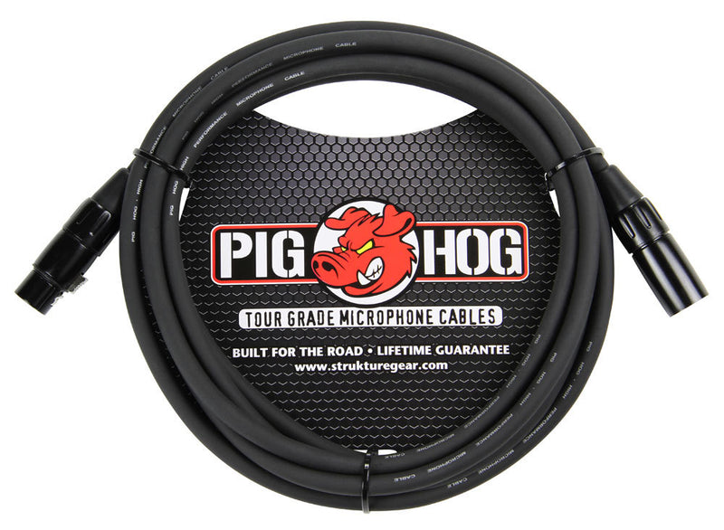 Pig Hog Pig Hog PHM High Performance 8mm XLR Microphone Cable - 15'