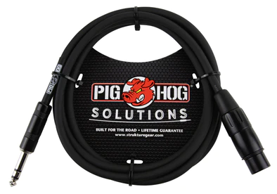 Pig Hog Pig Hog 3ft TRS(M)-XLR(F) Balanced Cable