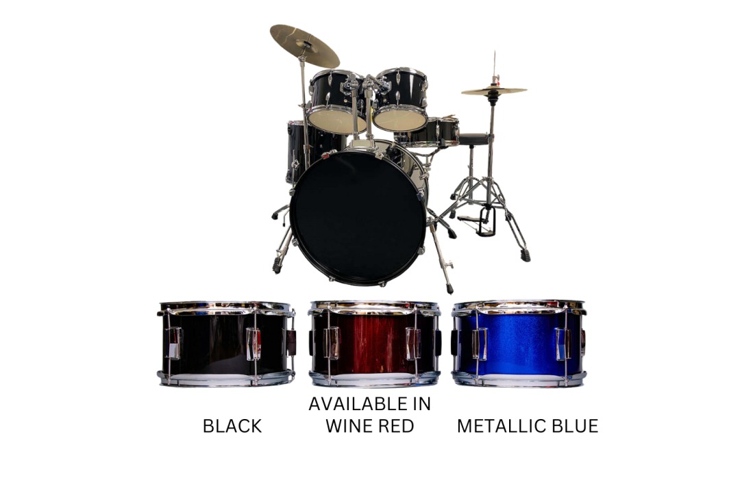 CANNON CANNON Full Size Complete Drum Set (Black)