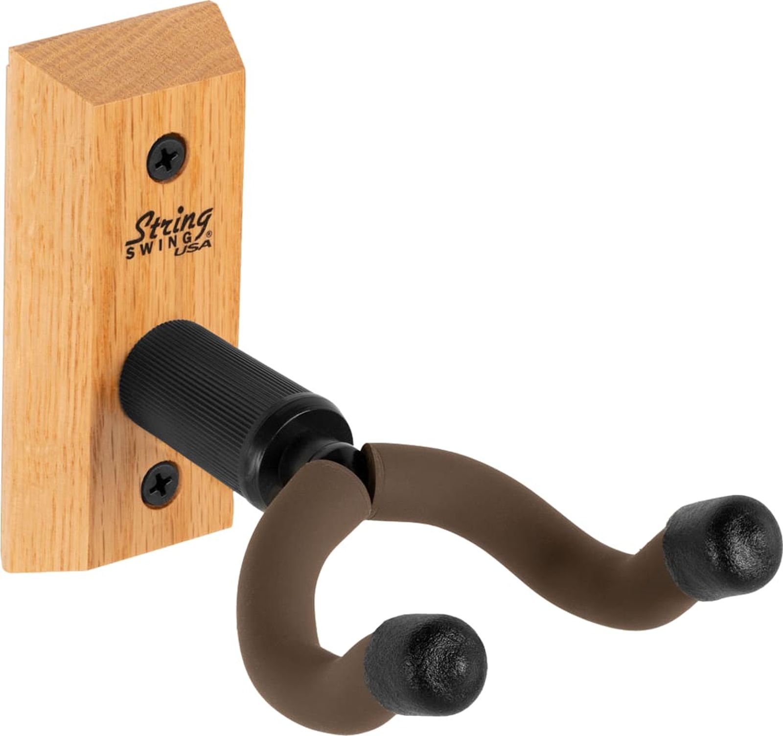 String Swing String Swing CC01K-O HomeStudio Guitar Wall Hanger Oak Wood Base - 2 PACK