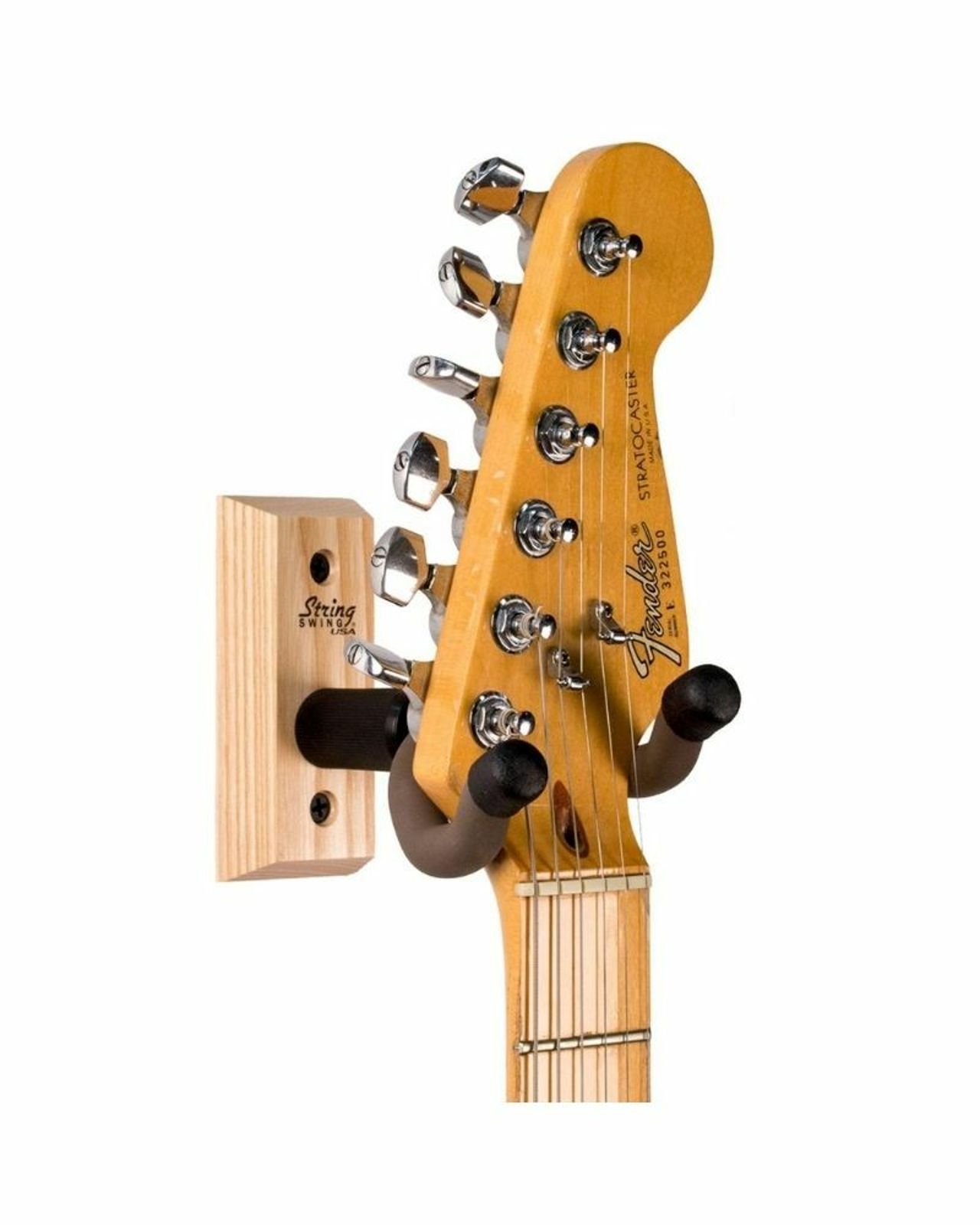 String Swing String Swing CC01K-A HomeStudio Guitar Wall Hanger Ash Wood Base - 2 PACK