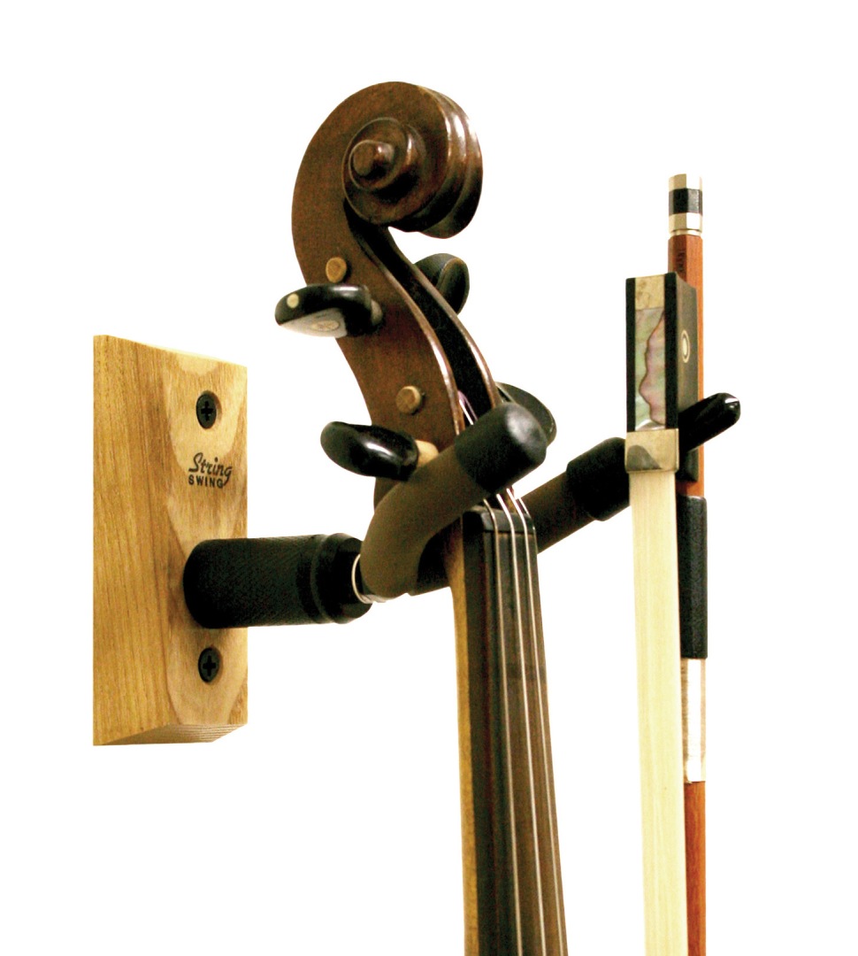 String Swing CC01V-O Hardwood Home and Studio Hanger for Violins. Oak