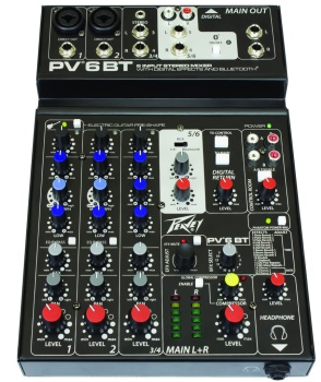 Peavey Peavey PV 6 BT 6-Channel Compact Mixer With USB