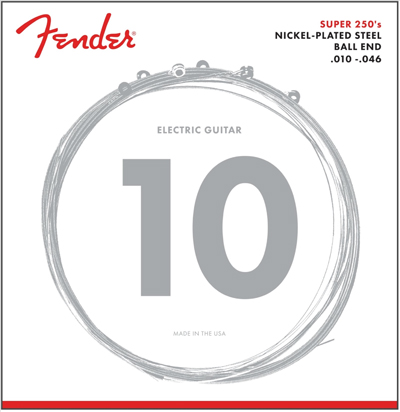 FENDER Fender 250R Super 250 Nickel-Plated Steel Electric Strings 10-46