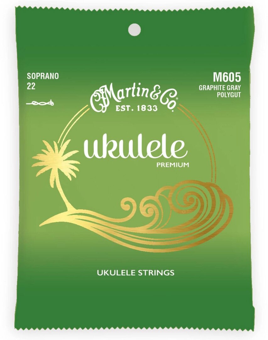 Martin M605 Premium Polygut Soprano Ukulele Strings. 220-228