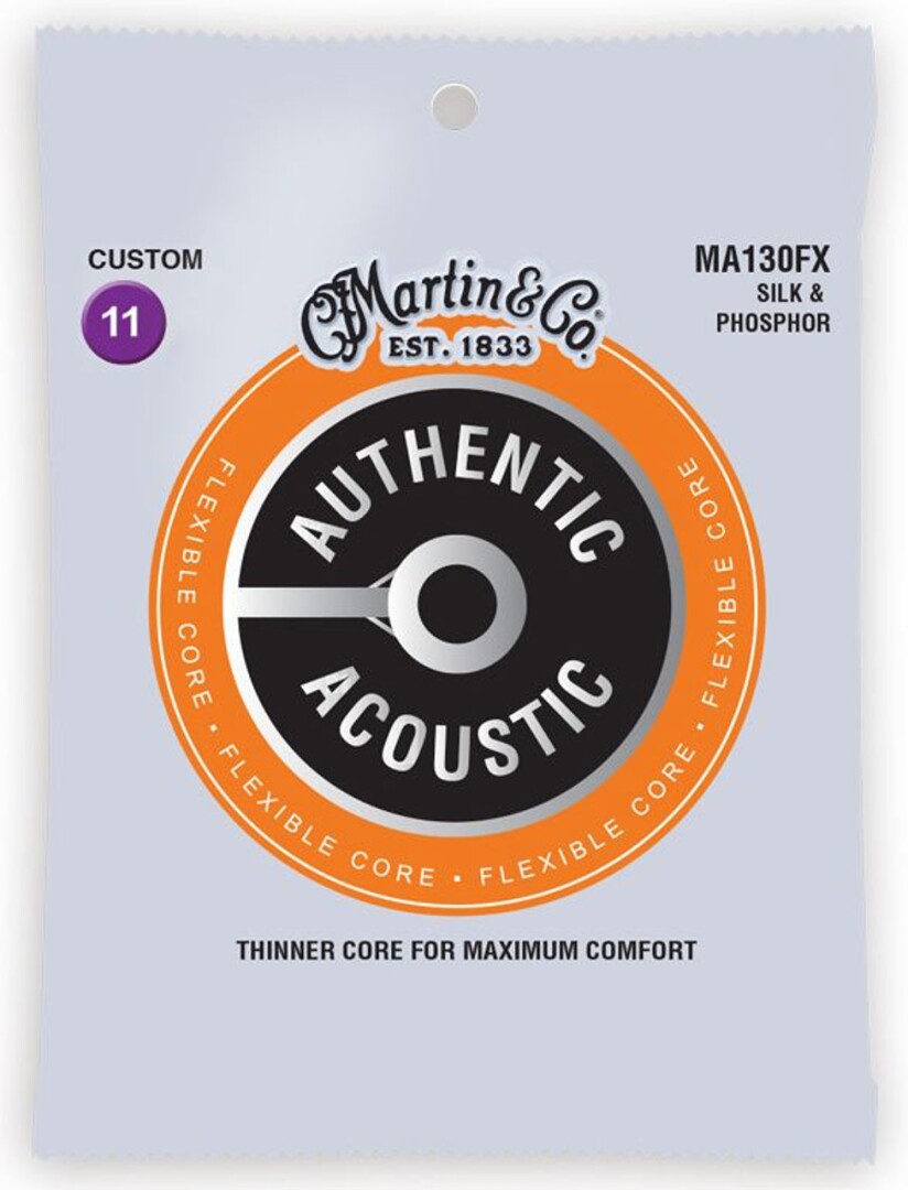Martin MA130FX Authentic Acoustic Flexible Core Silk and Phosphor Guit