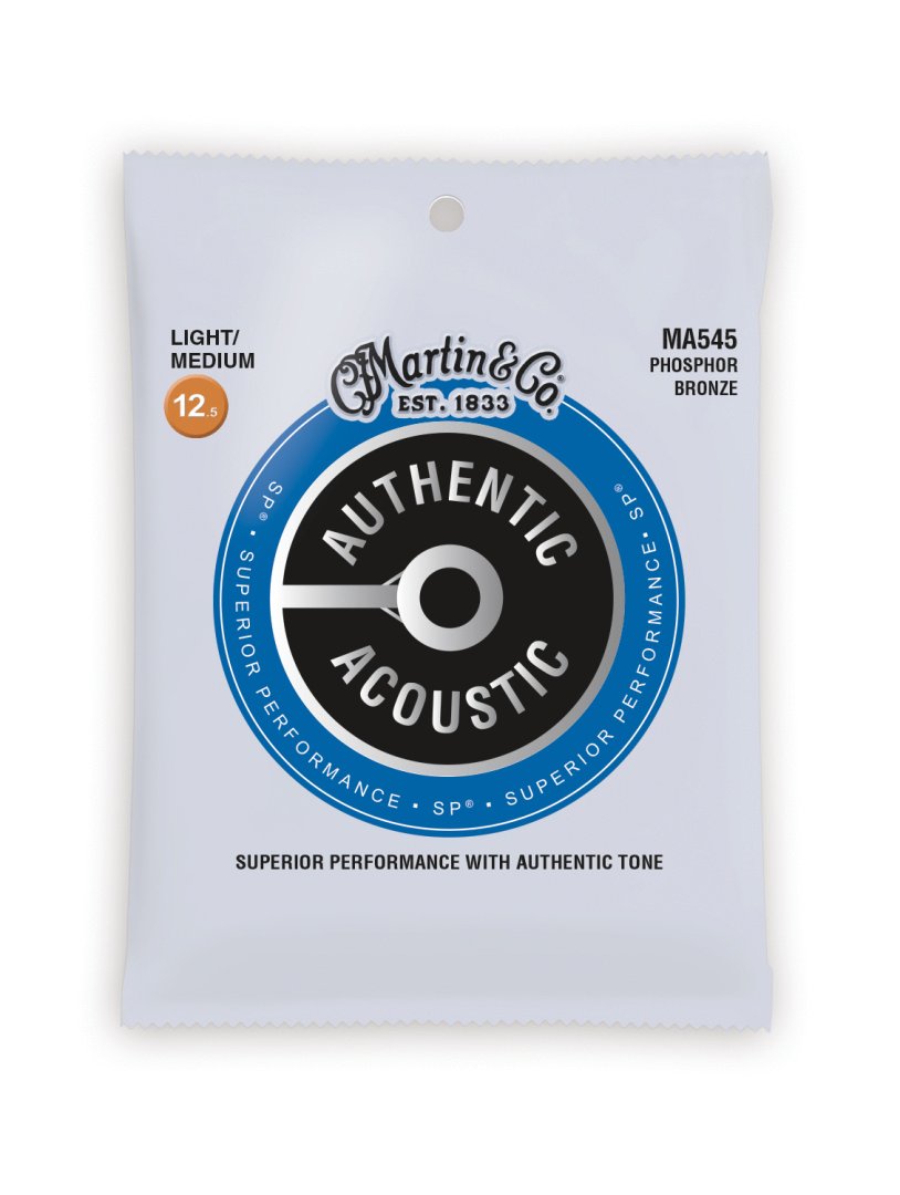 Martin MA545 Authentic Acoustic SP 92/8 Phosphor Bronze Light Medium G