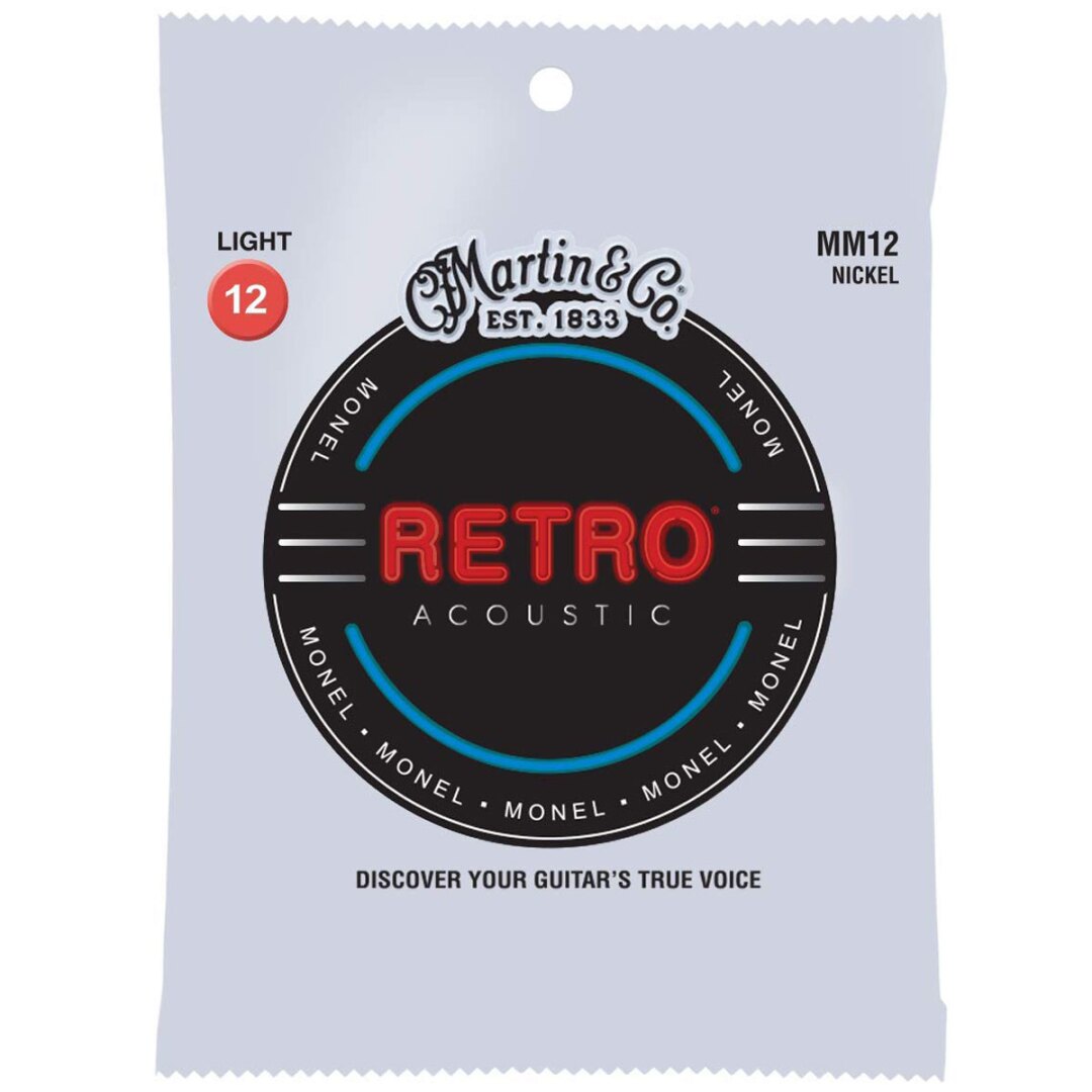 Martin MM12 Retro Light Acoustic Guitar Strings. 12-54