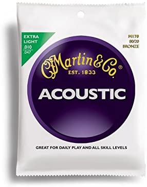 Martin Original M170 80/20 Bronze Acoustic Guitar Strings - Extra Lt