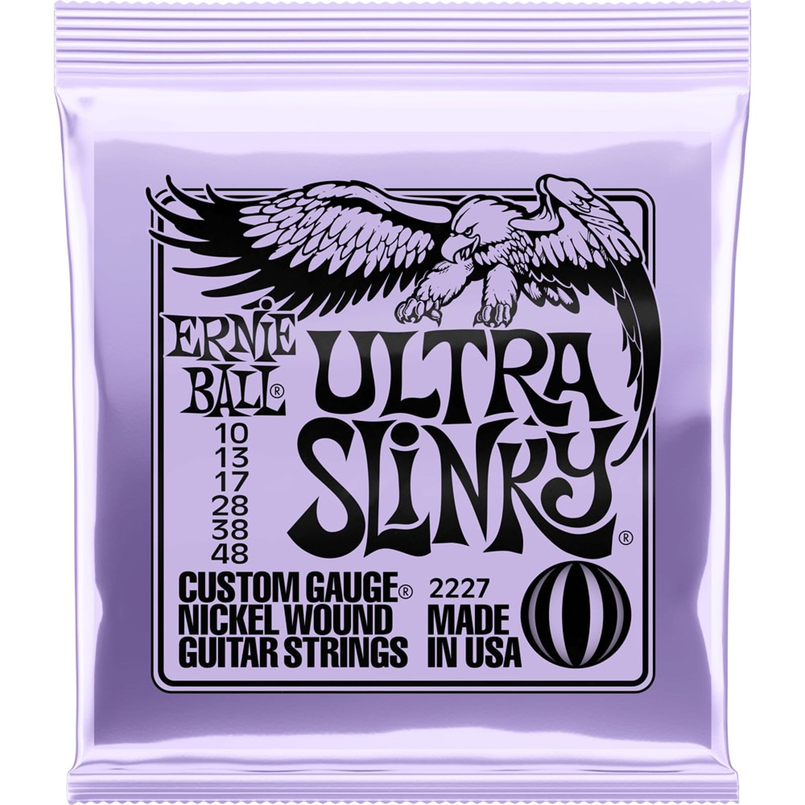 Ernie Ball Ernie Ball 2227 Ultra Slinky Nickel Wound Electric Guitar Strings 10-48 (3 PACK BUNDLE)