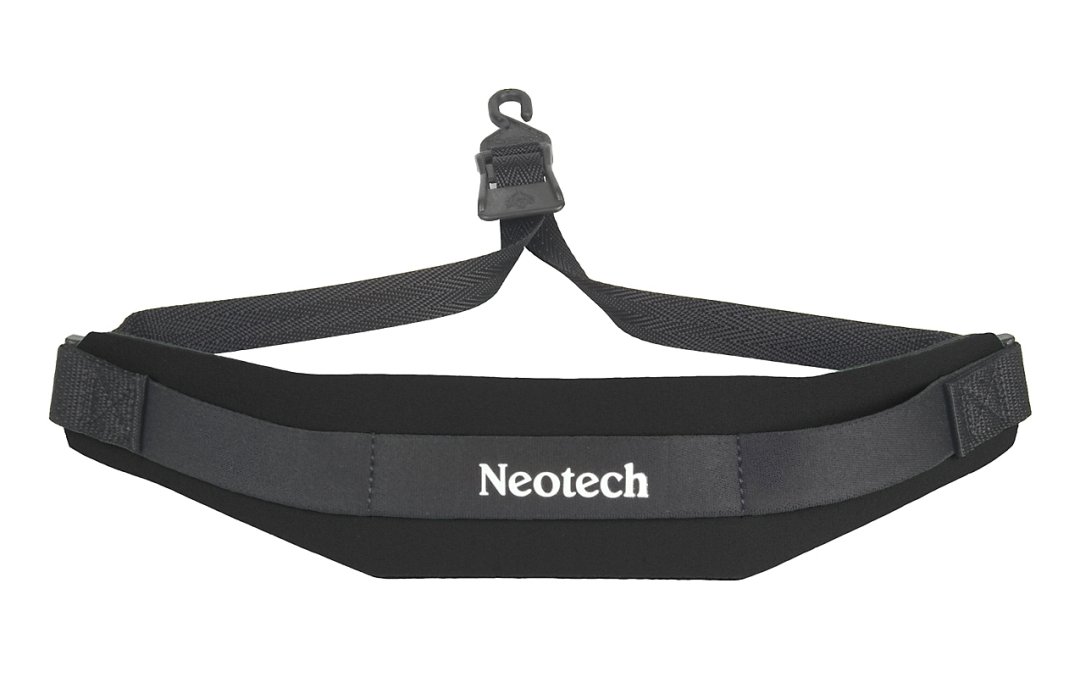 Neotech 1901002 Soft Sax Strap. Regular Length Black Open Hook