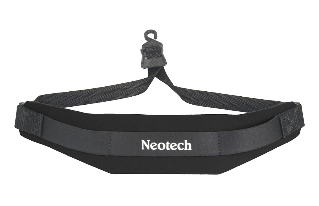 Neotech 1901032 Soft Sax Strap. Extra Long Black Open Hook