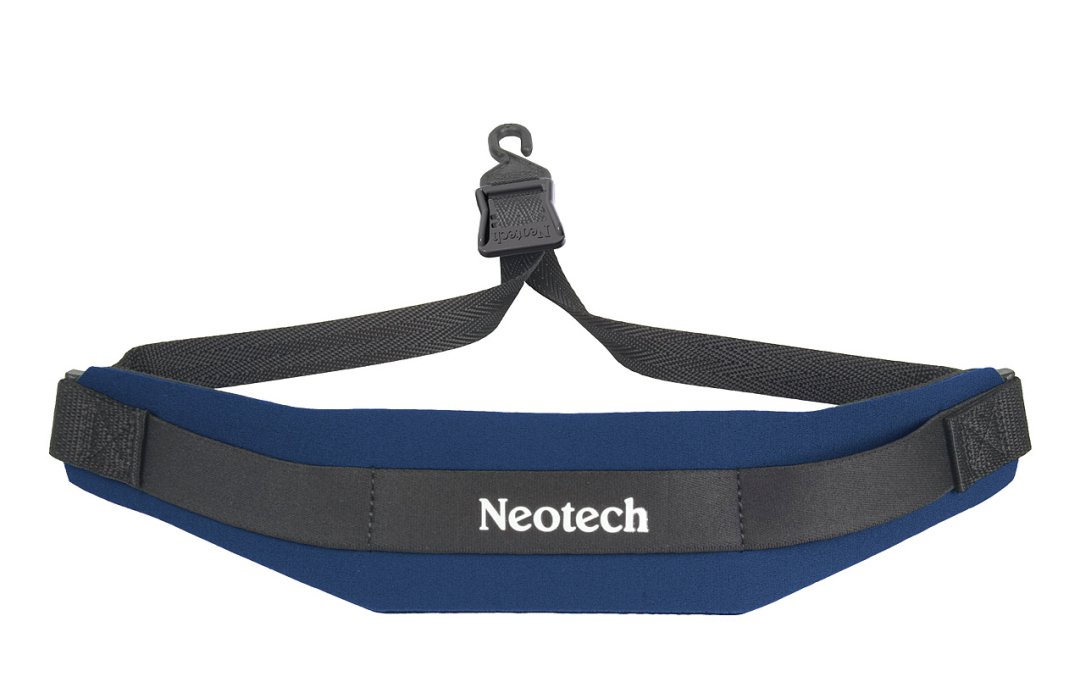 Neotech 1903002 Soft Sax Strap. Regular Length Navy Open Hook