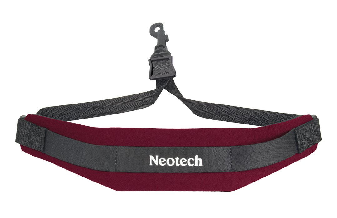 Neotech 1906162 Soft Sax Strap. Regular Length Wine Swivel Hook