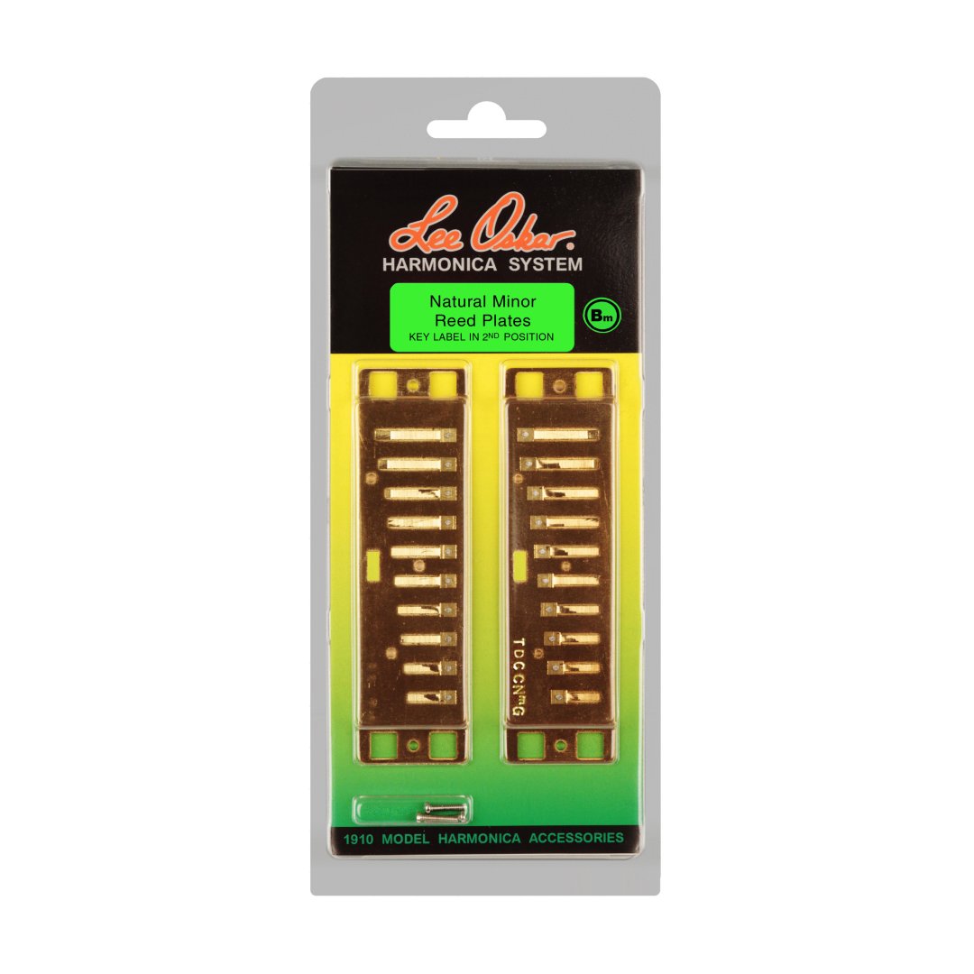 Lee Oskar 1910NRP-MN-B Natural Minor Replacement Reed Plates. Bm