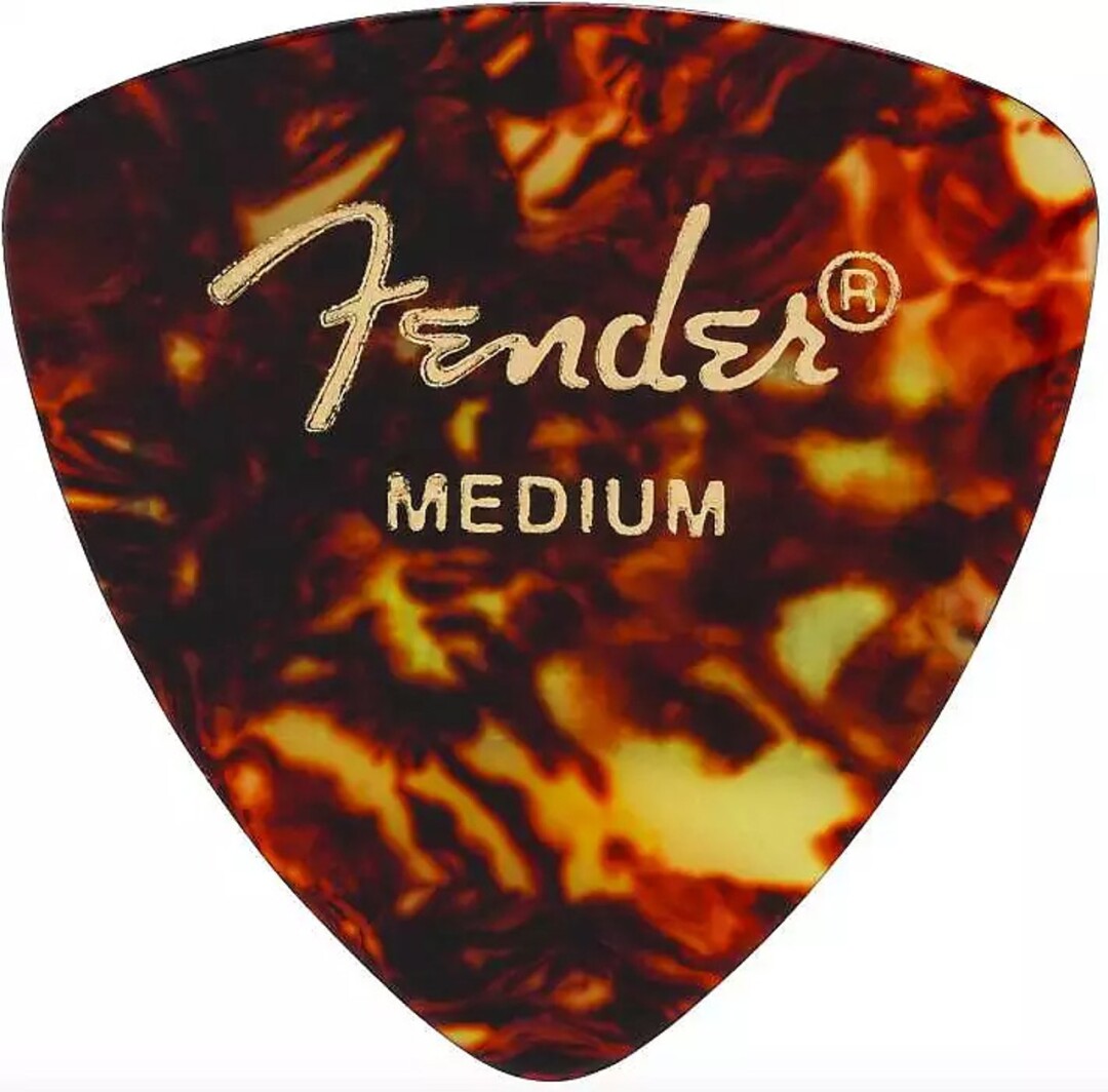 Fender 346 Shape Classic Celluloid Picks - Med Tortoise Shell 72-pk
