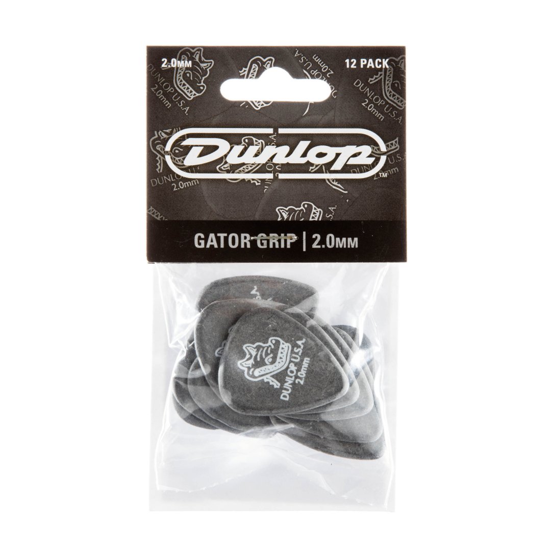 Dunlop 417P200 Gator Grip Guitar Pick 2.0mm (12 Pack)