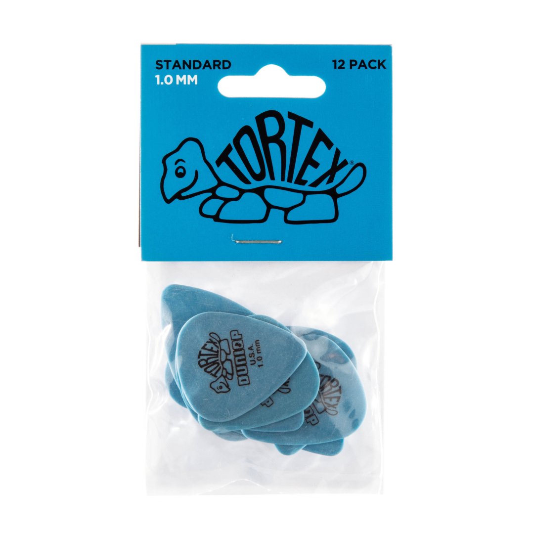 Dunlop 418P100 Tortex Standard Guitar Pick 1.0m (12 Pack)