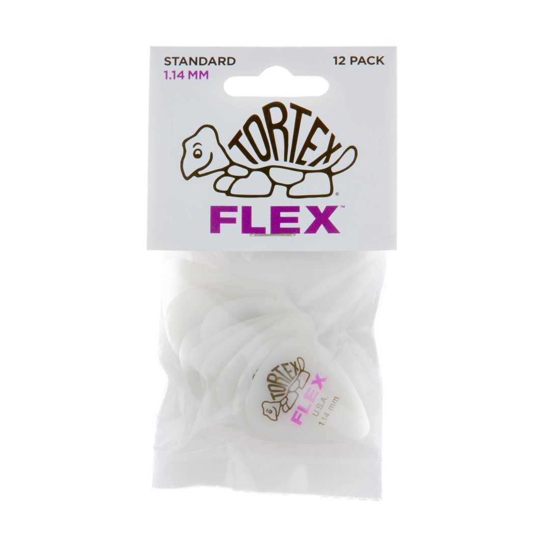 Dunlop 428P114 Tortex Flex Standard Guitar Pick 1.14mm (12 Pack)
