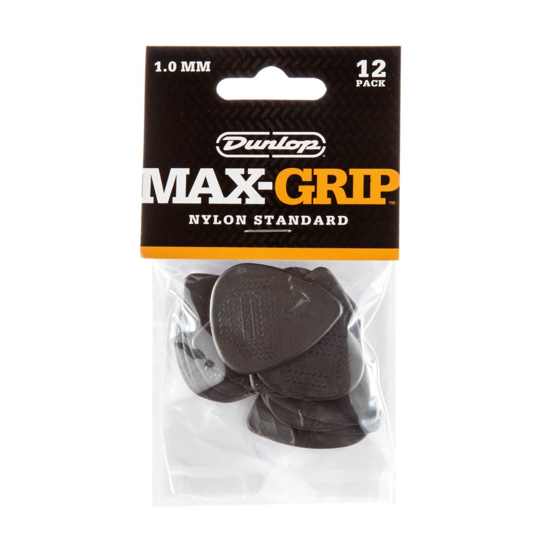 Dunlop 449P100 Max Grip Standard Guitar Pick 1.0mm (12 Pack)