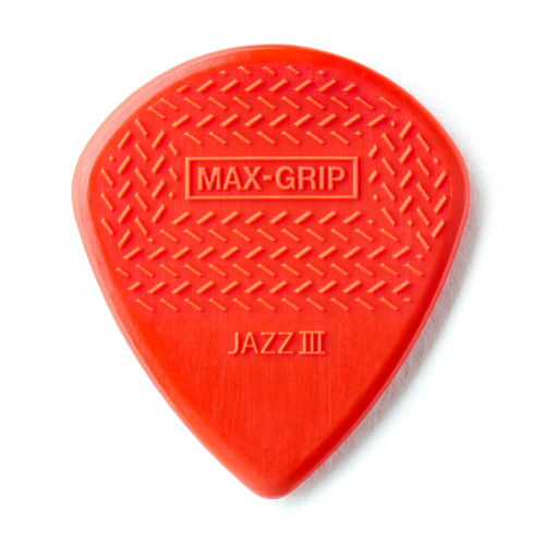 Dunlop 471R3N Max Grip Jazz III Nylon Guitar Pick 1.38mm (24 Pack)
