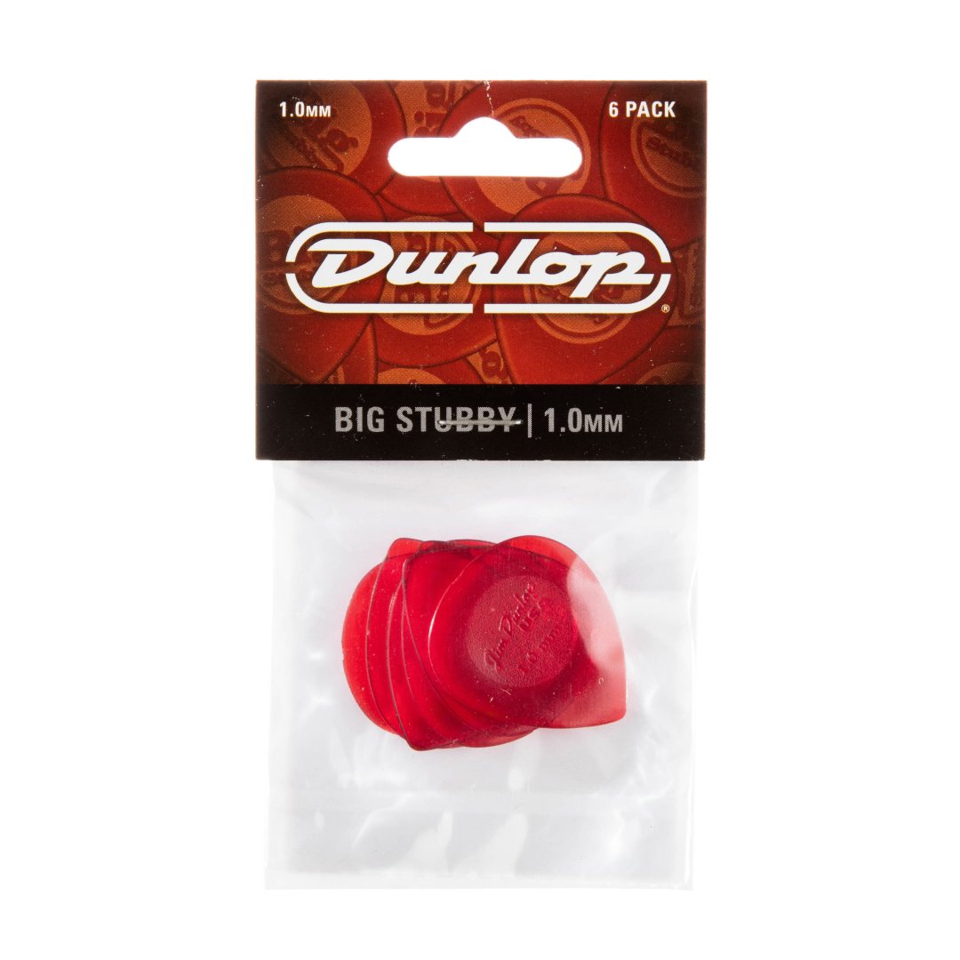 Dunlop 475P100 Big Stubby Guitar Pick 1.0mm (6 Pack)