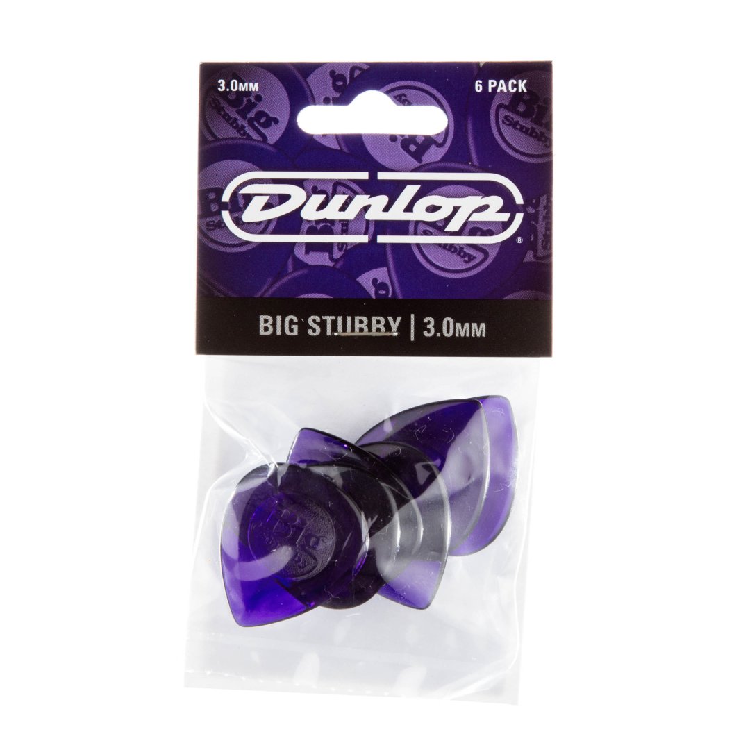 Dunlop 475P300 Big Stubby Guitar Pick 3.0mm (6 Pack)