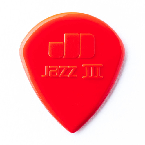 Dunlop 47P3N Nylon Jazz III Guitar Pick. (6 Pack)