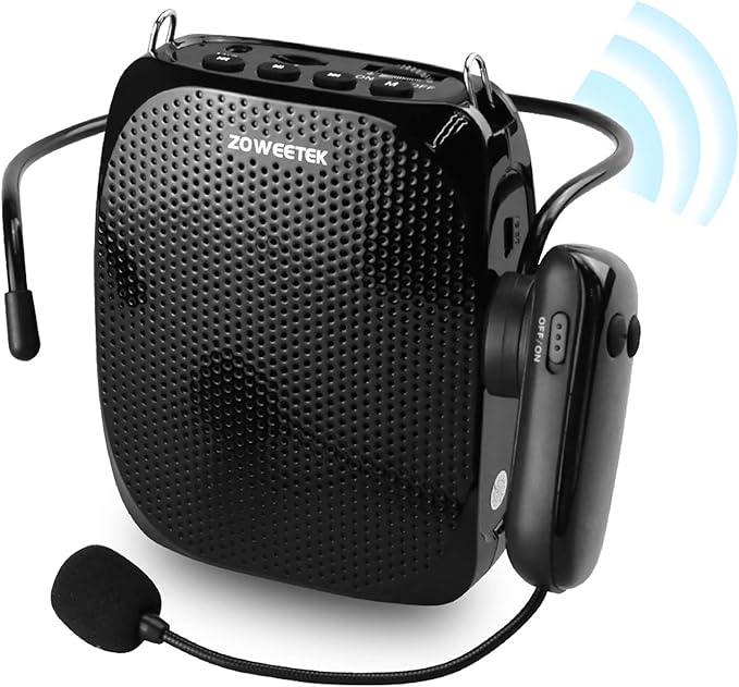 ZOWEETEK Original Voice Amplifier for Teachers with 2 Microphones, Wir