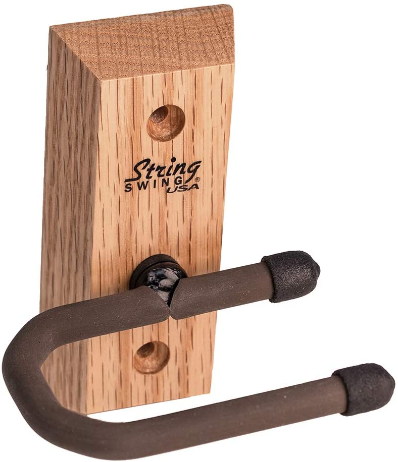 String Swing Dulcimer Hanger Wall Mount Holder CC01D-O Solid Oak Hardw