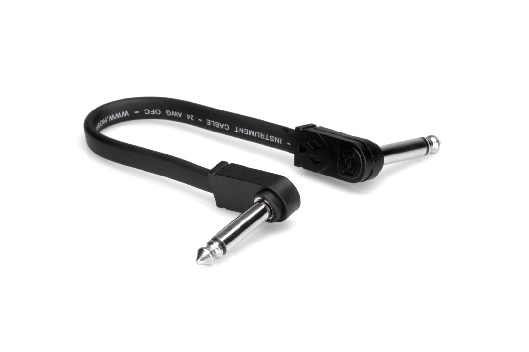 Hosa CFP-106 Flat Guitar Patch Cable. 6"