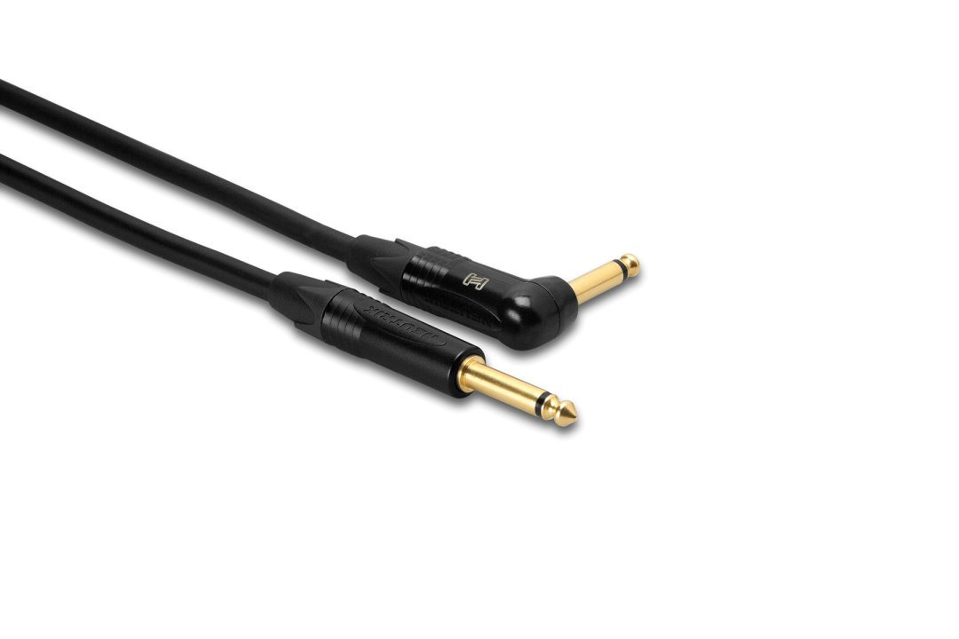 Hosa CGK-005R Edge Guitar Cable Straight to Right Angle. 5'