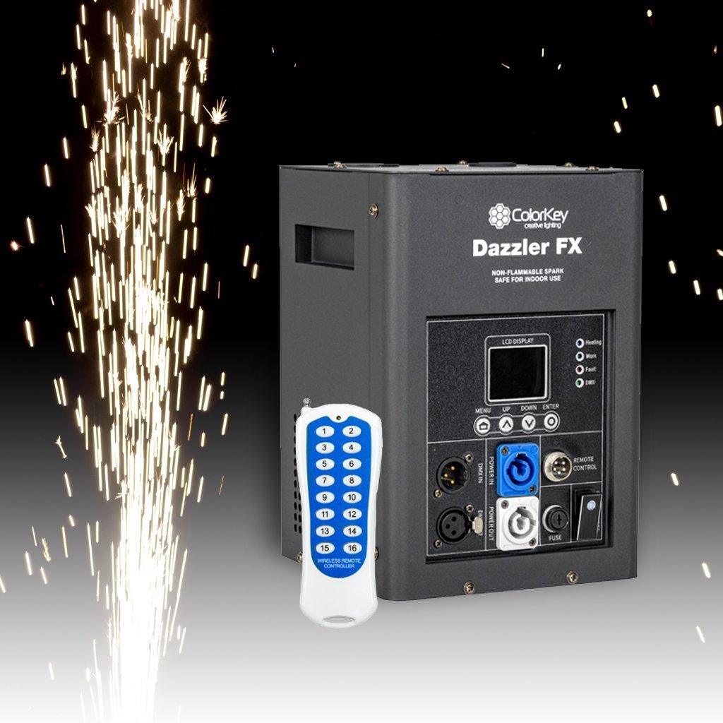 ColorKey Dazzler FX Cold Spark Machine Black