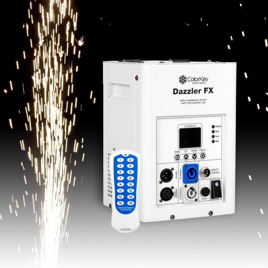 ColorKey Dazzler FX Cold Spark Machine White