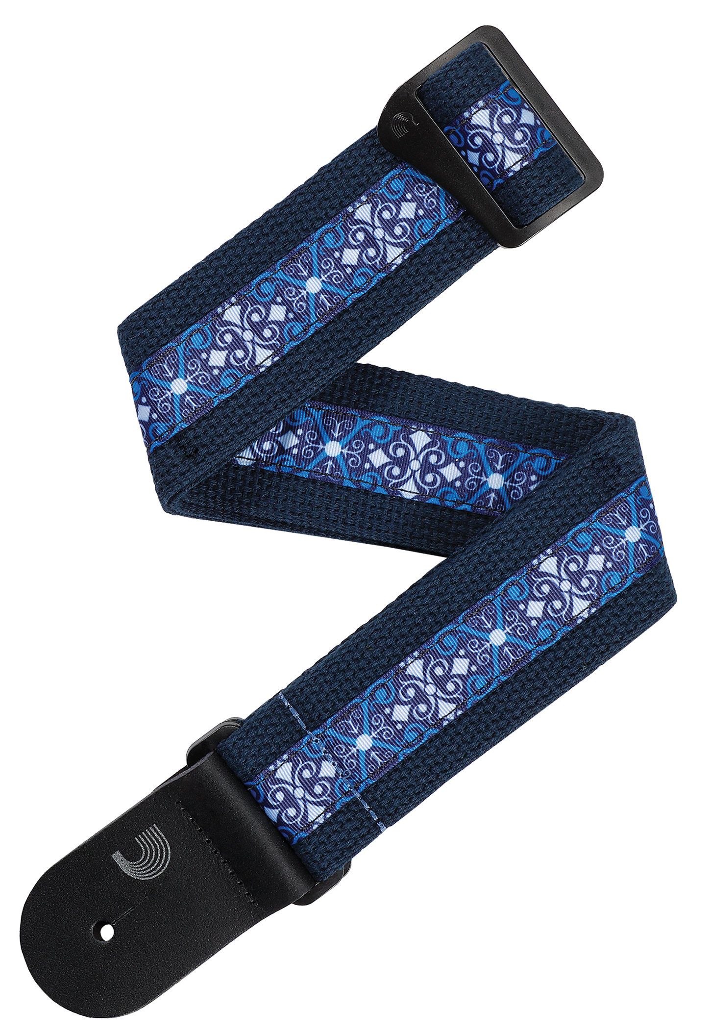 D'Addario D'ADDARIO DELUXE COTTON GUITAR STRAP, BLUE