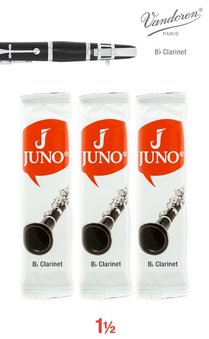 JUNO Juno Bb Clarinet Reeds- 3 Card - 2
