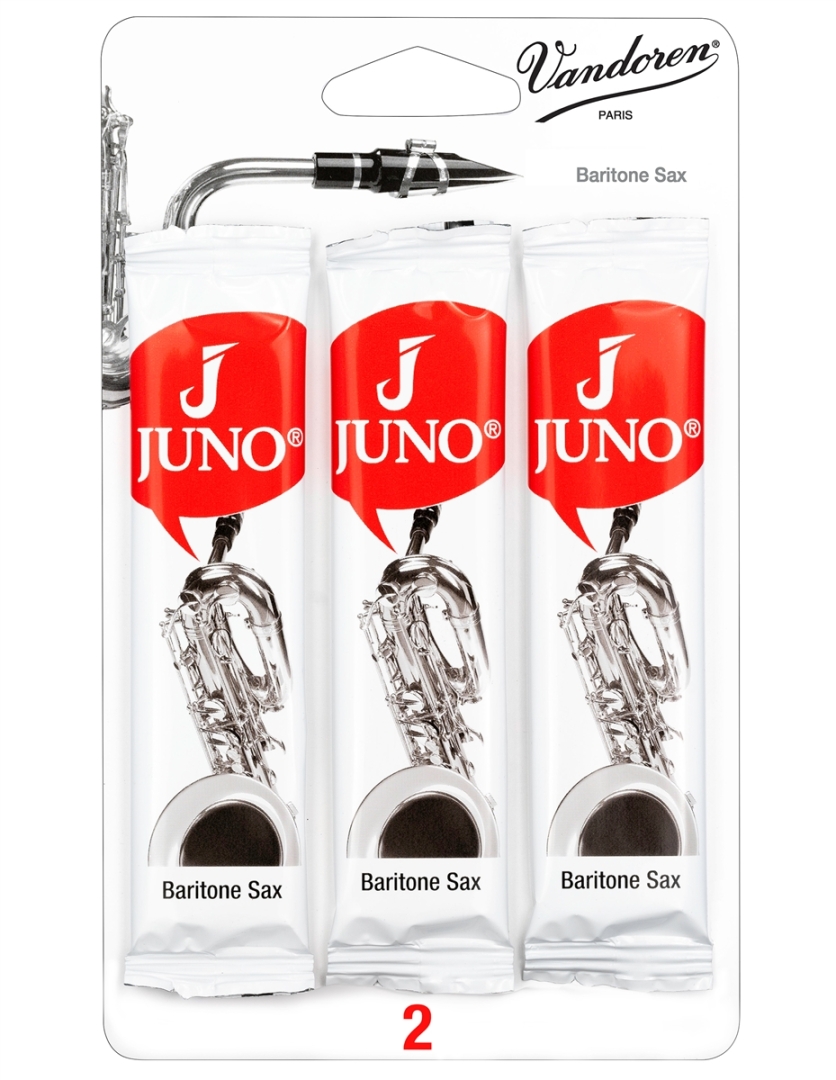 JUNO Juno Baritone Saxophone Reeds - 3 Reed Card - 2