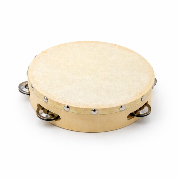 Perfekt Gear Perfekt Gear Single Row Tambourine with Head - 8� 5 Pairs of Jingles