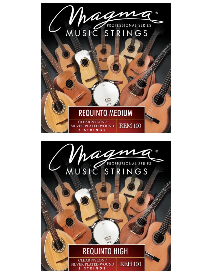 Magma Strings REQUINTO Clear Nylon/Silver Plated Wound - Medium