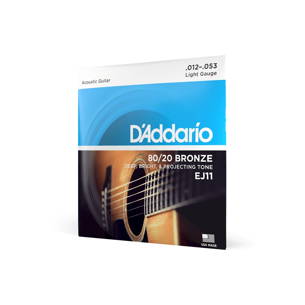 D'Addario EJ11 80/20 Bronze Light Acoustic Guitar Strings