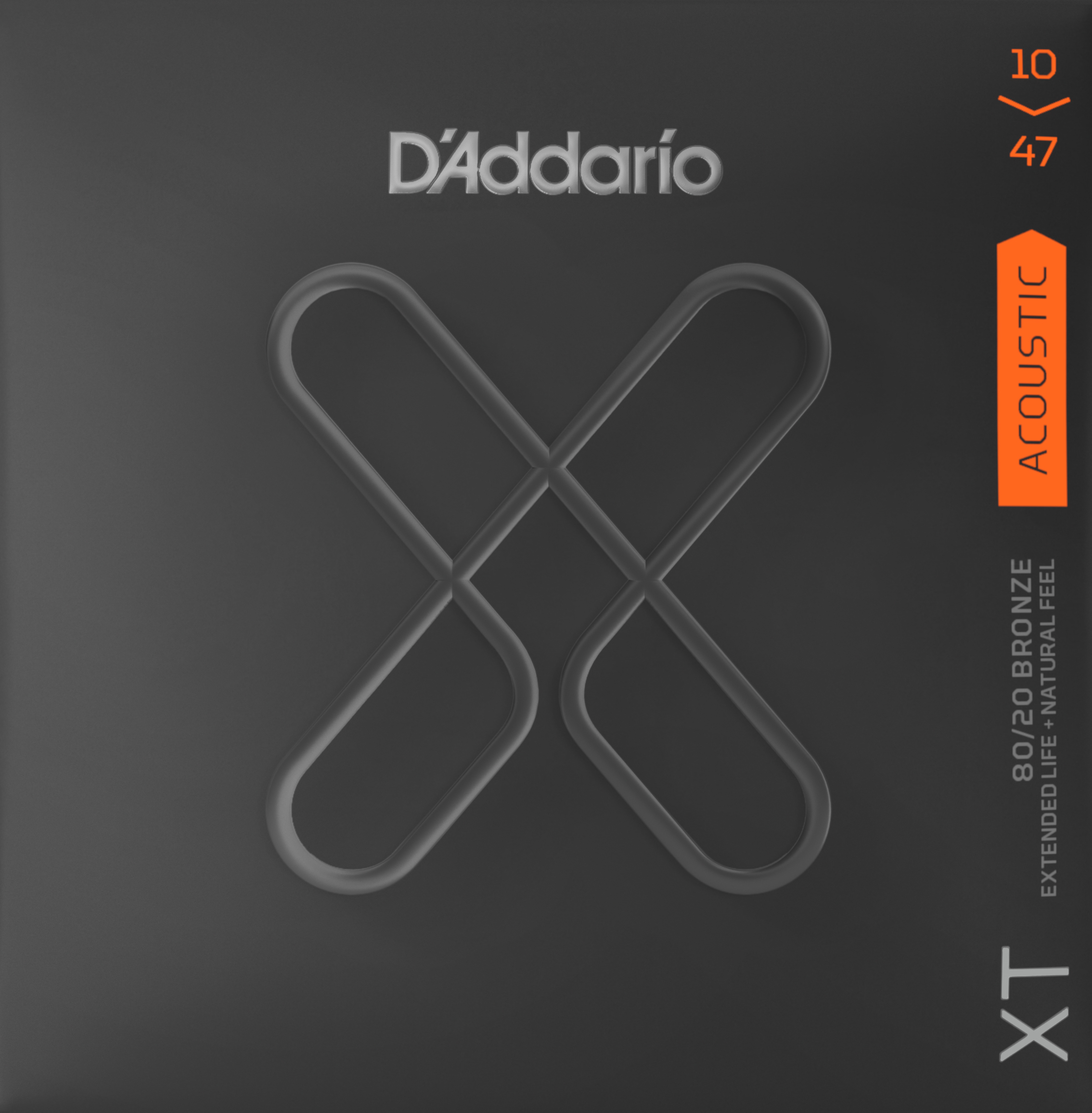 D'Addario D'Addario XT 80/20 Bronze Acoustic Guitar Strings Extra Light 10-47 Gauge