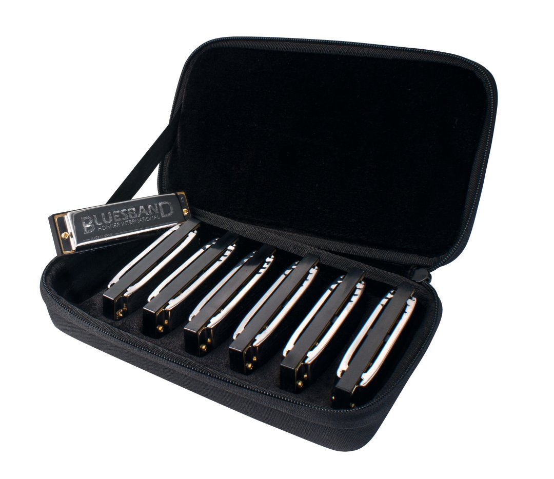 Hohner Bluesband Bundle Includes C-7 Case - Keys of G,A,Bb,C,D,E,F