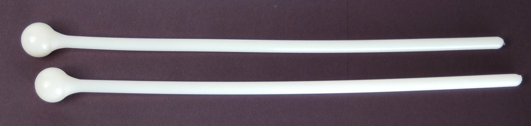 Trophy 1740R Nylo-Tex Bell Lyra Mallets White