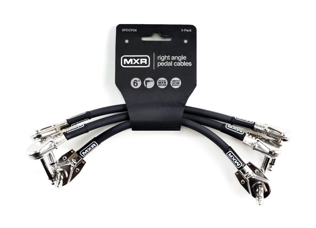 MXR 3PDCP06 Patch Cable. Right Angle 6" (3 Pack)