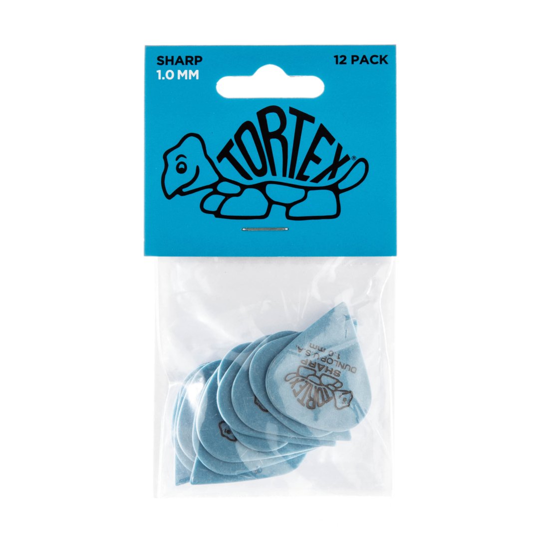 Dunlop 412P100 Tortex Sharp Guitar Pick 1.00mm (12 Pack)