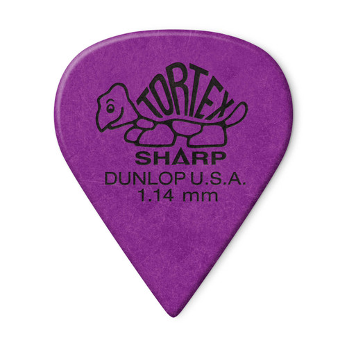 Dunlop 412R114 Tortex Sharp Guitar Pick 1.14mm (72 Pack)