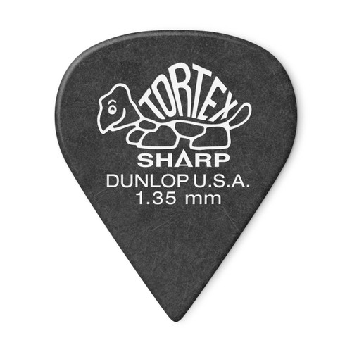 Dunlop 412R135 Tortex Sharp Guitar Pick 1.35mm (72 Pack)