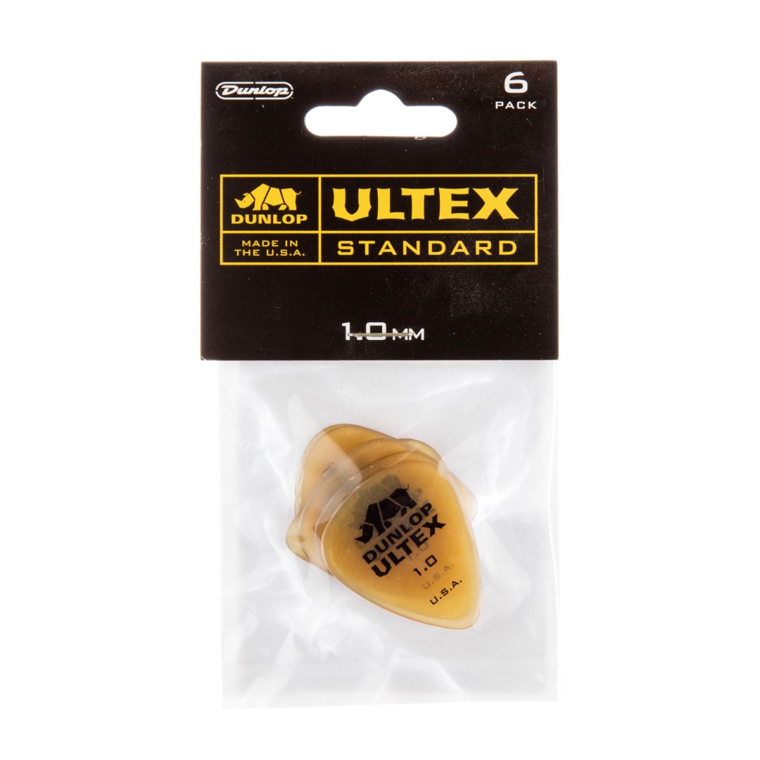 Dunlop 421P100 Ultex Standard Guitar Pick. 1.0mm (6 Pack)