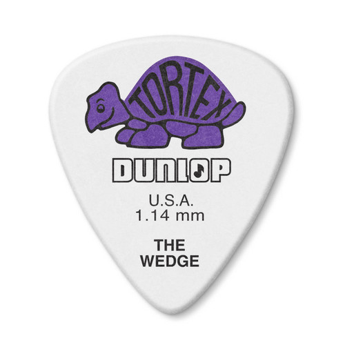 Dunlop 424R114 Tortex Wedge Guitar Pick 1.14mm (72 Pack)