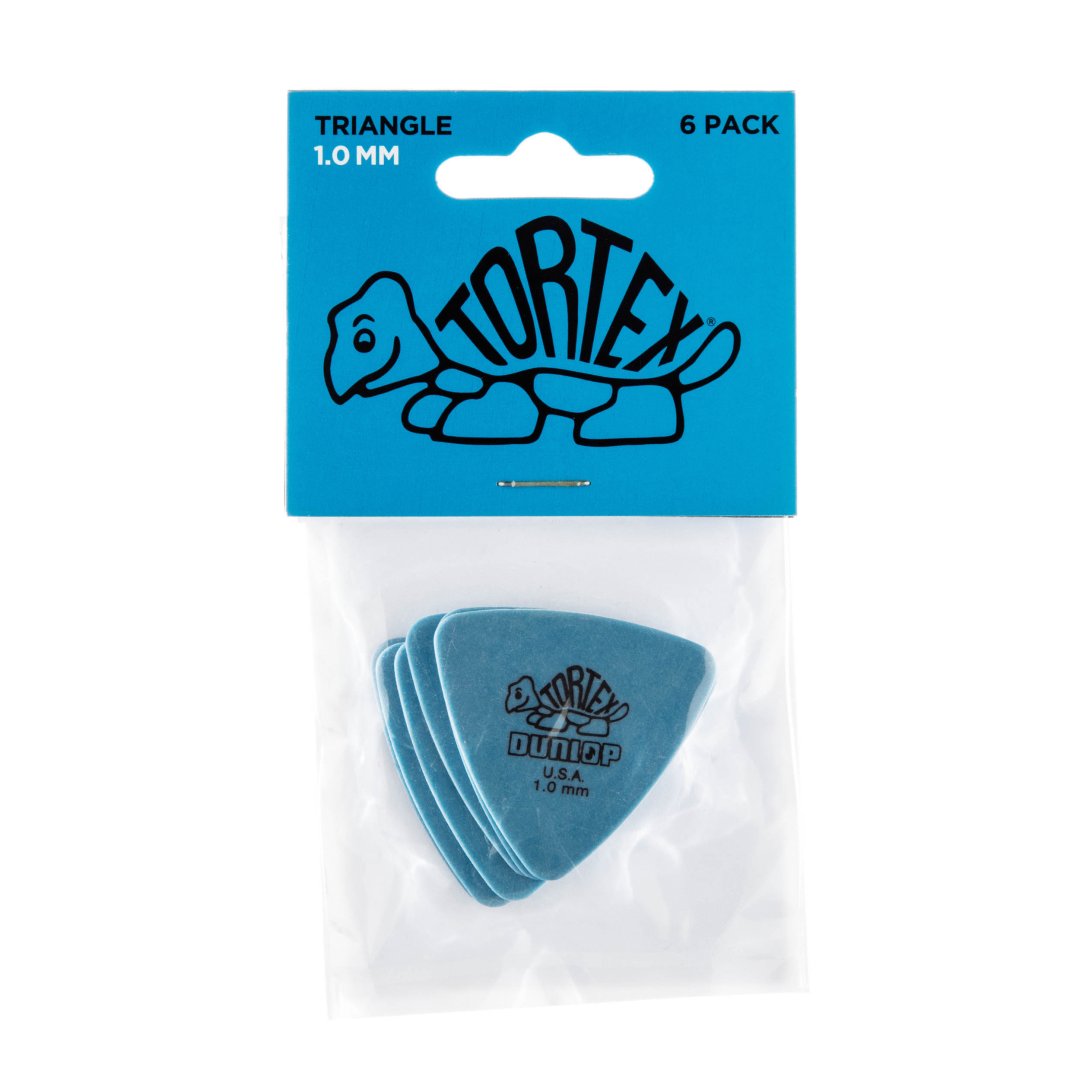 Dunlop 431P100 Tortex Triangle Guitar Pick 1.0mm (6 Pack)